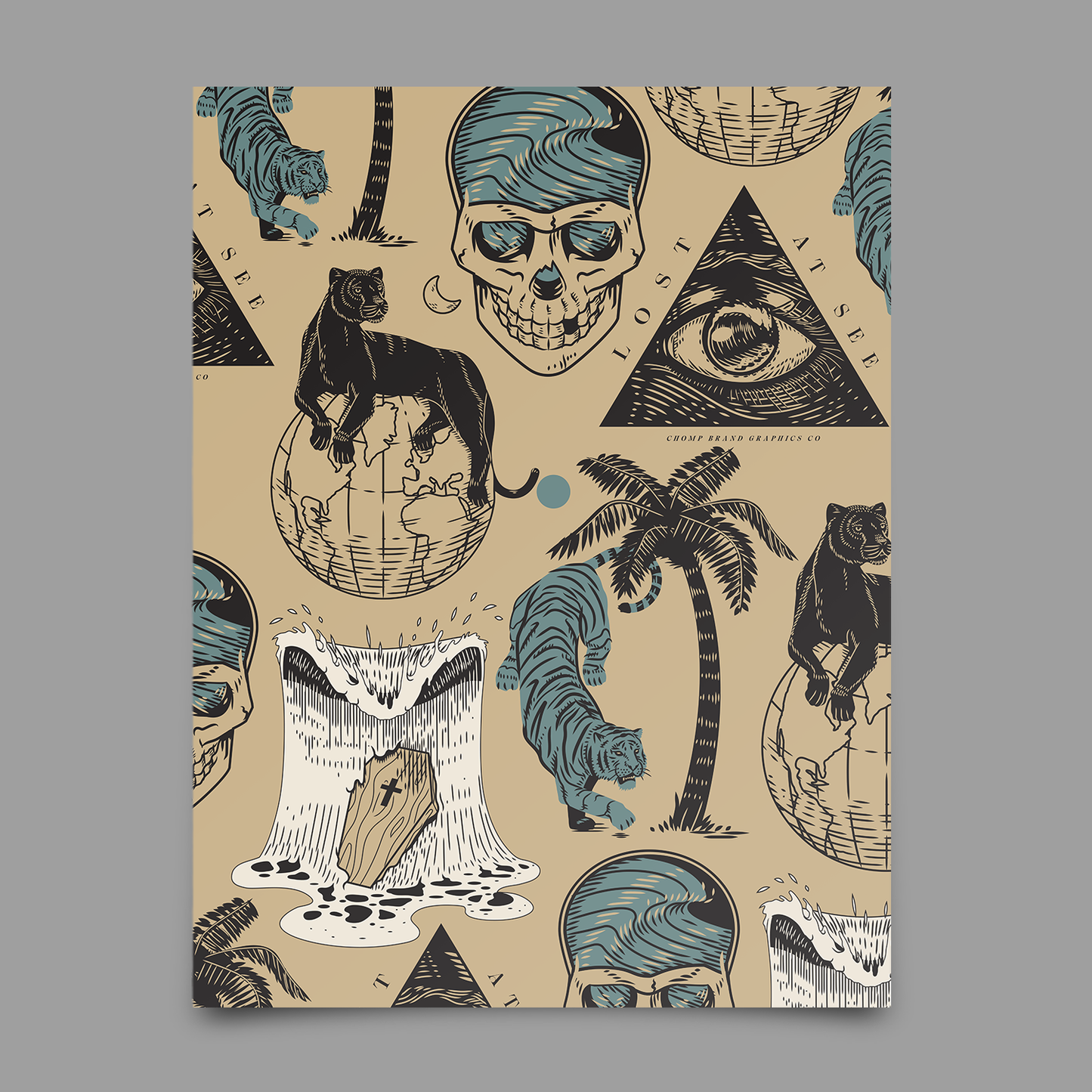 Bermuda Triangle Flash Print