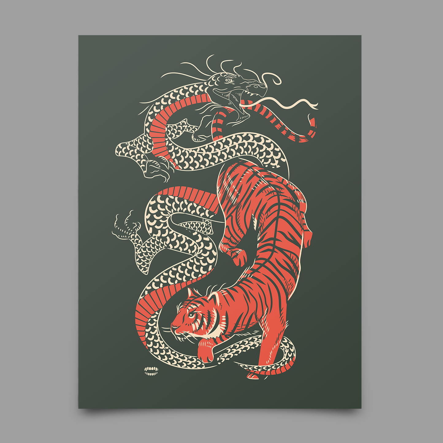 Dragon Tiger Print