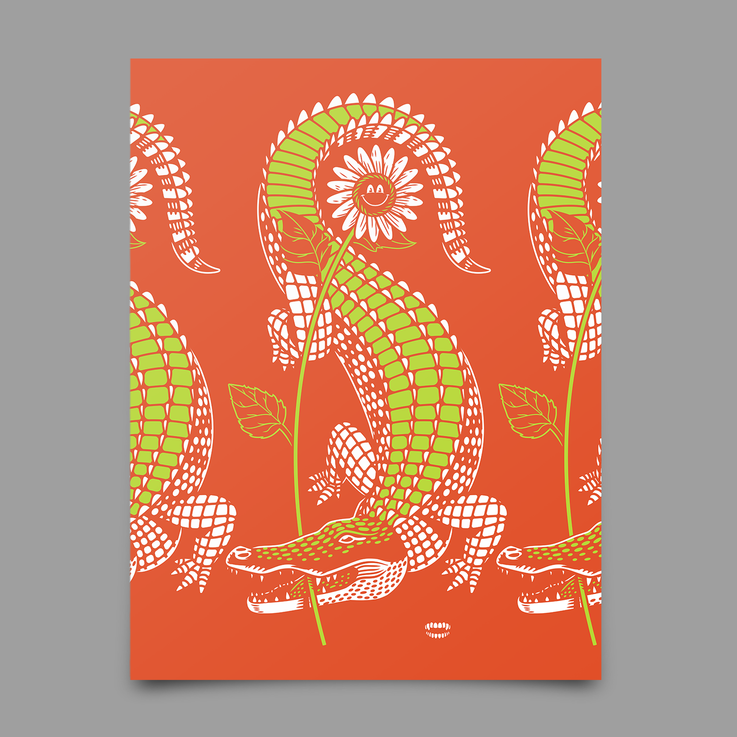 Gator Flower Print