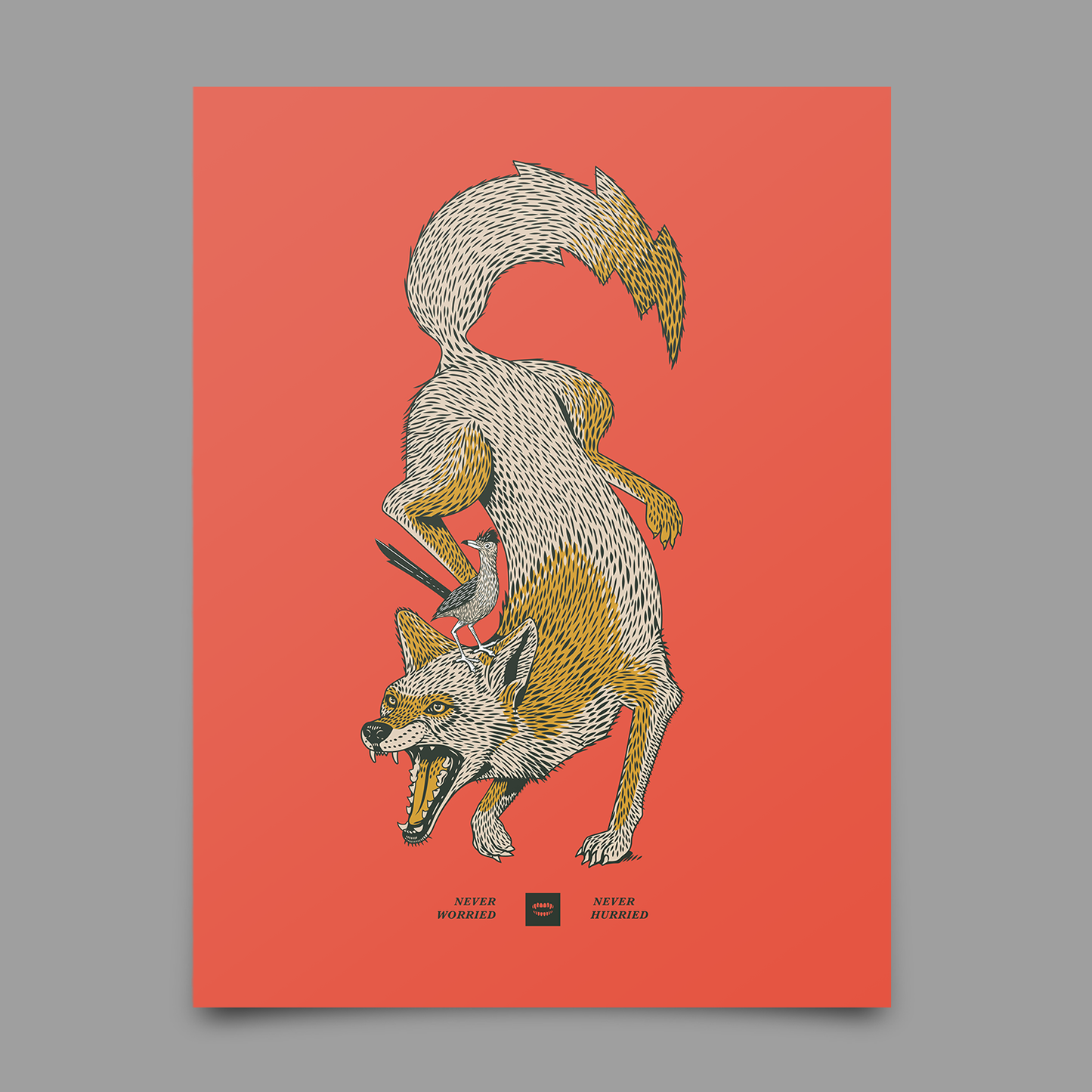Coyote Roadrunner Print