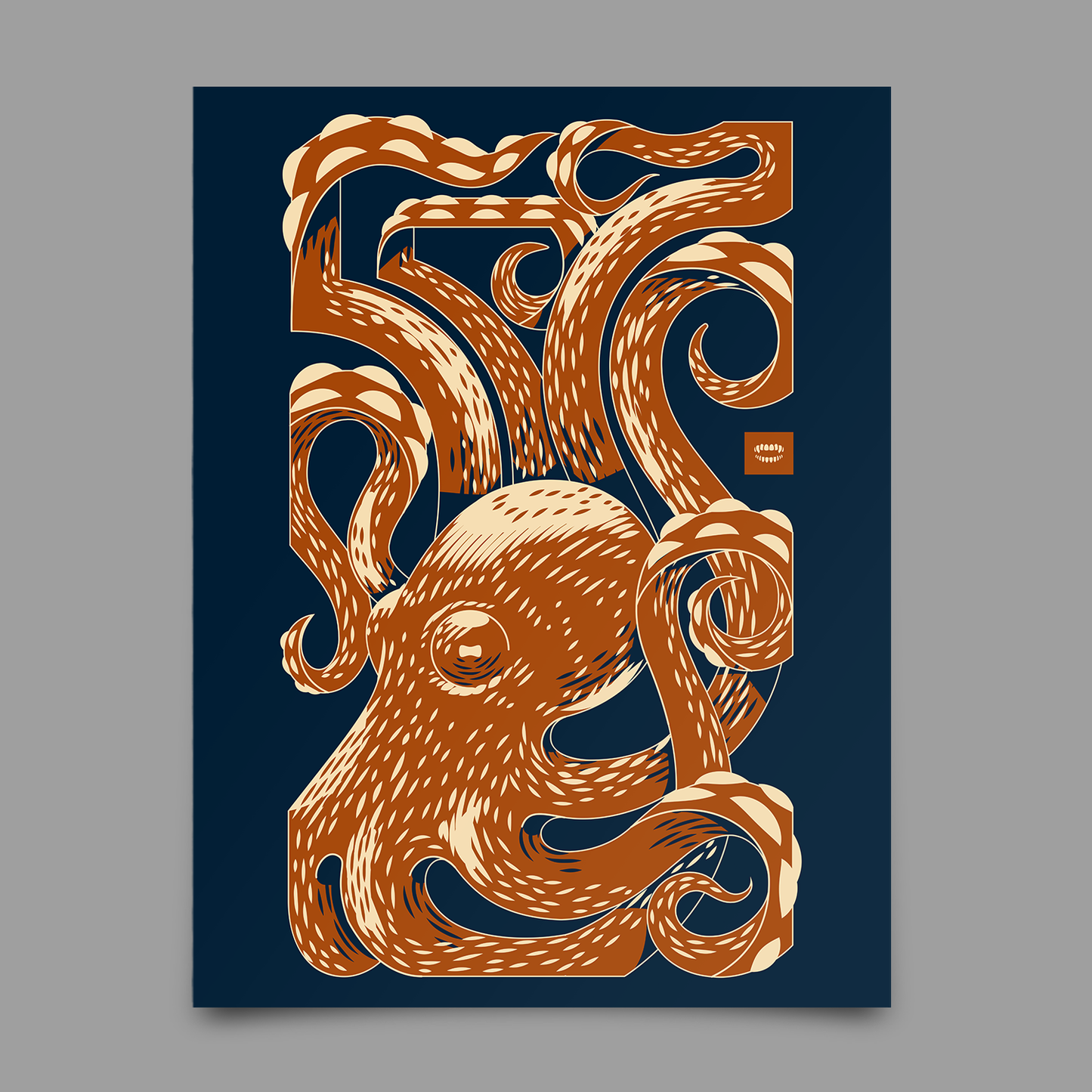 Octopus Tessellation Print