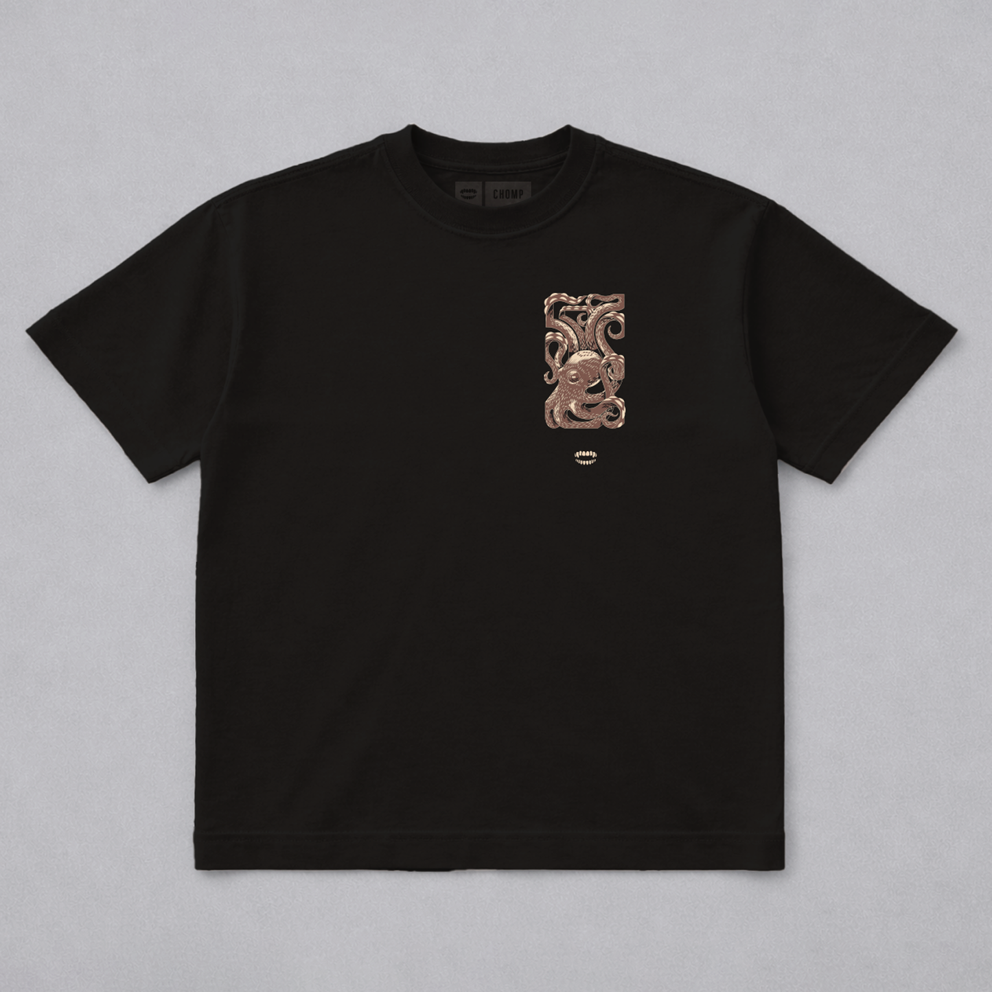 Tessellation Black Boxy Tee