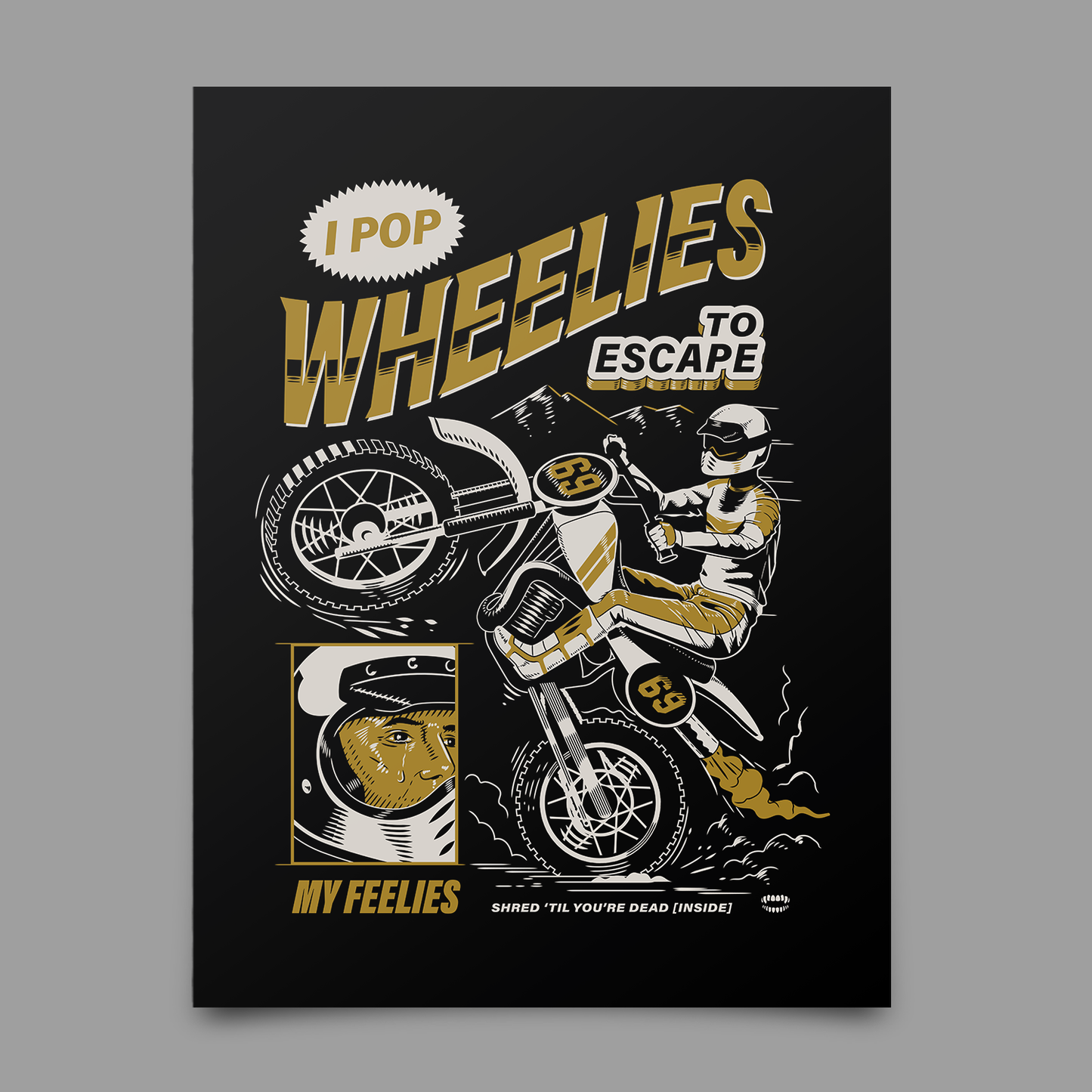 Wheelies Print