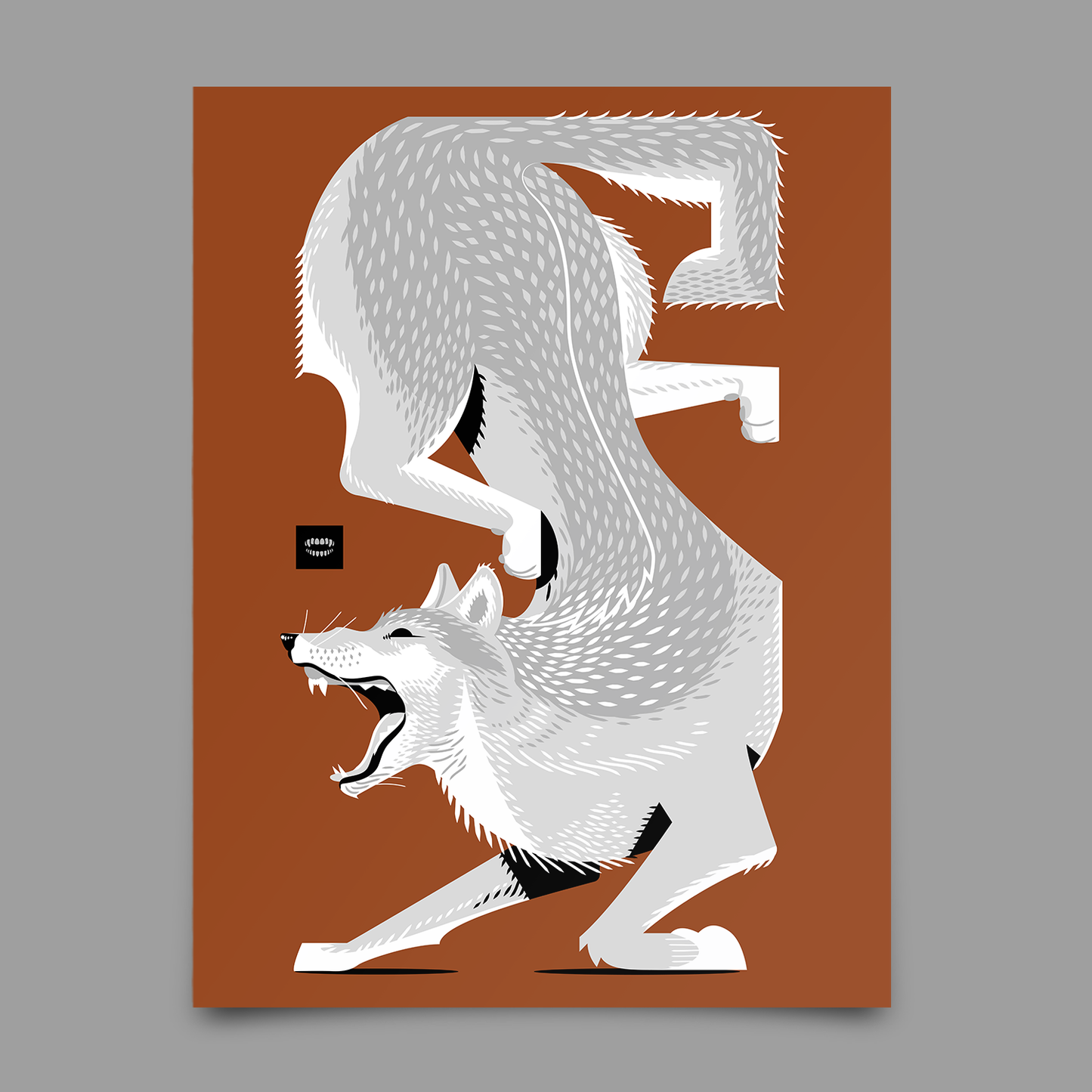 Wolf Tessellation Print