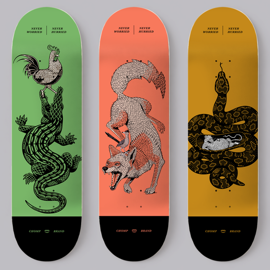 NEVER WORRIED SKATE DECKS | 8.5