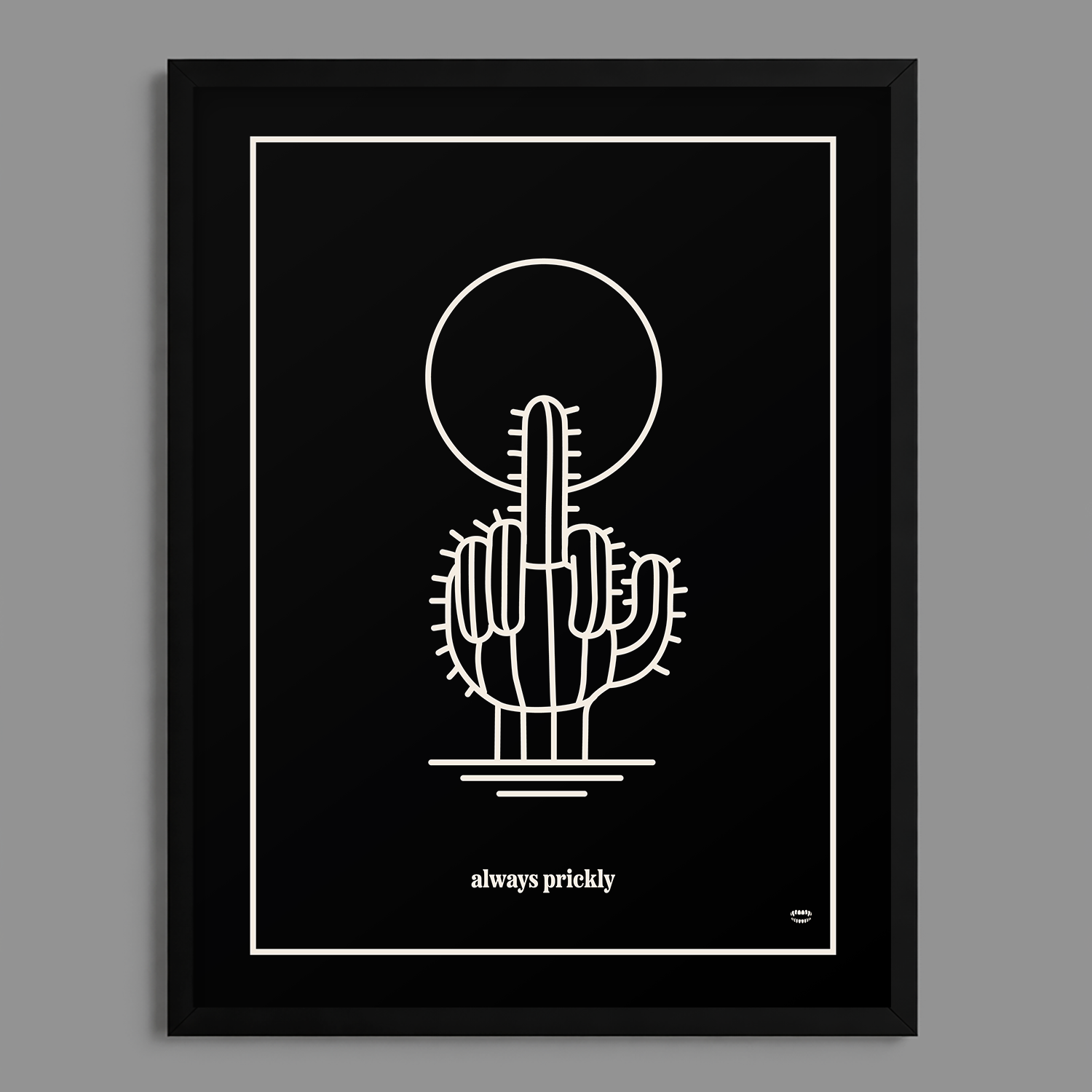 Cactus Middle Finger Print – Chomp