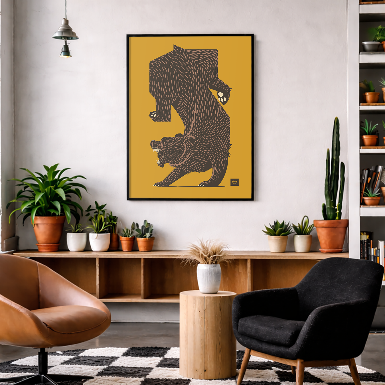 Bear Tessellation Print