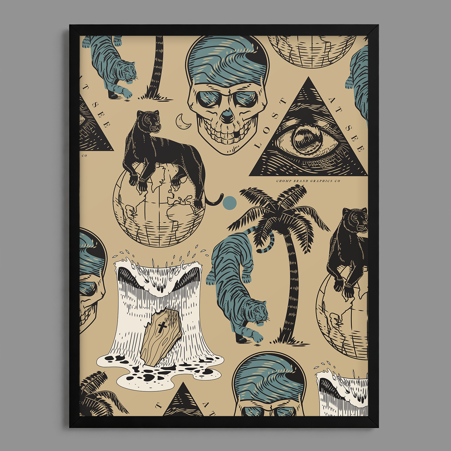 Bermuda Triangle Flash Print