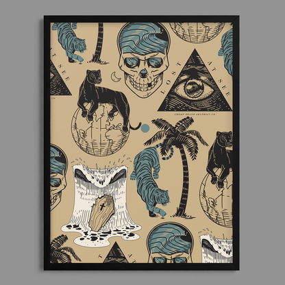 Bermuda Triangle Flash Print