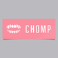Chomp Large Logo Sticker