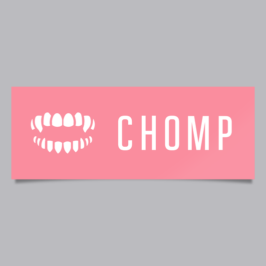 Chomp Large Logo Sticker