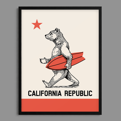 California Bear Print