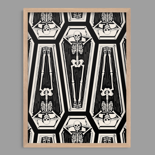 Relax Coffin Print