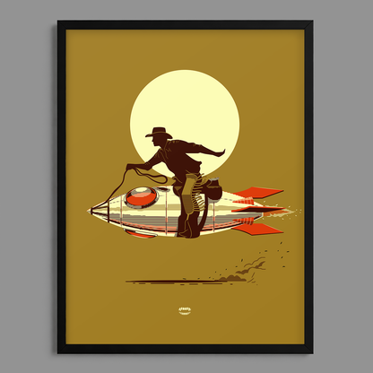 Rocket Cowboy Print