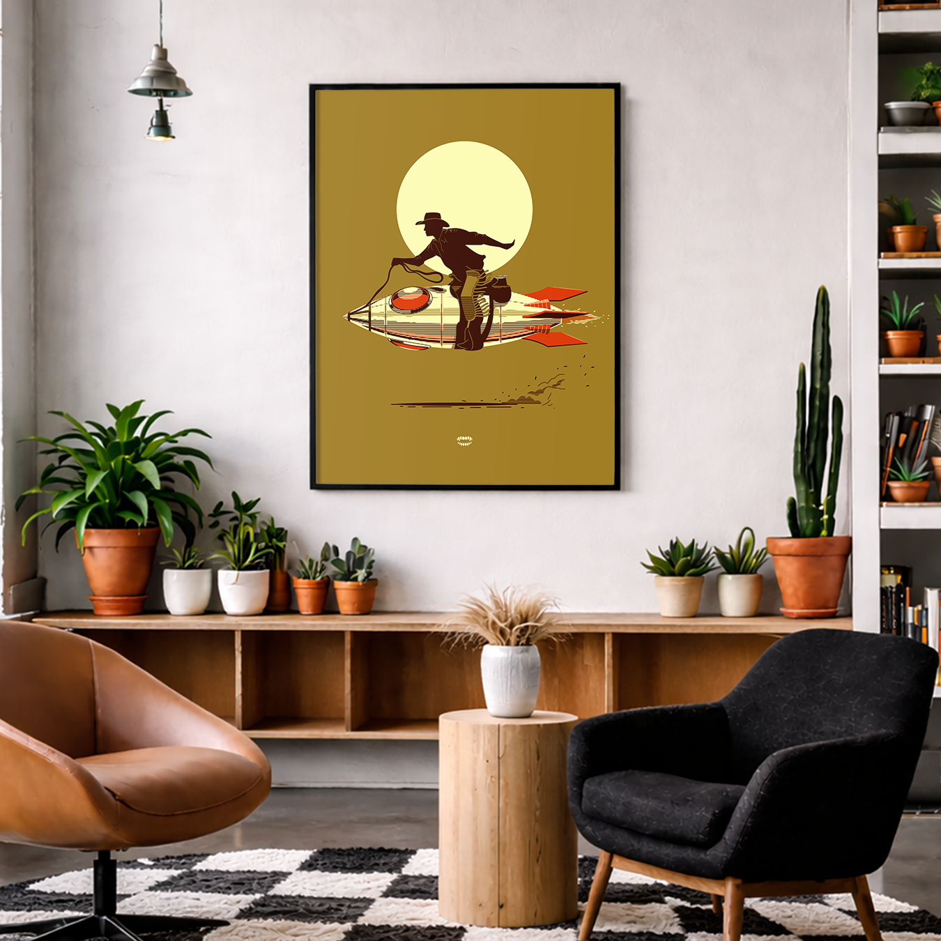 Rocket Cowboy Print