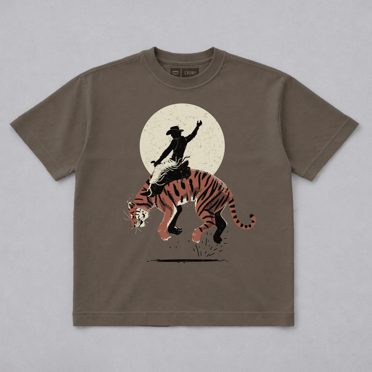 Cowboy Tiger Boxy Tee