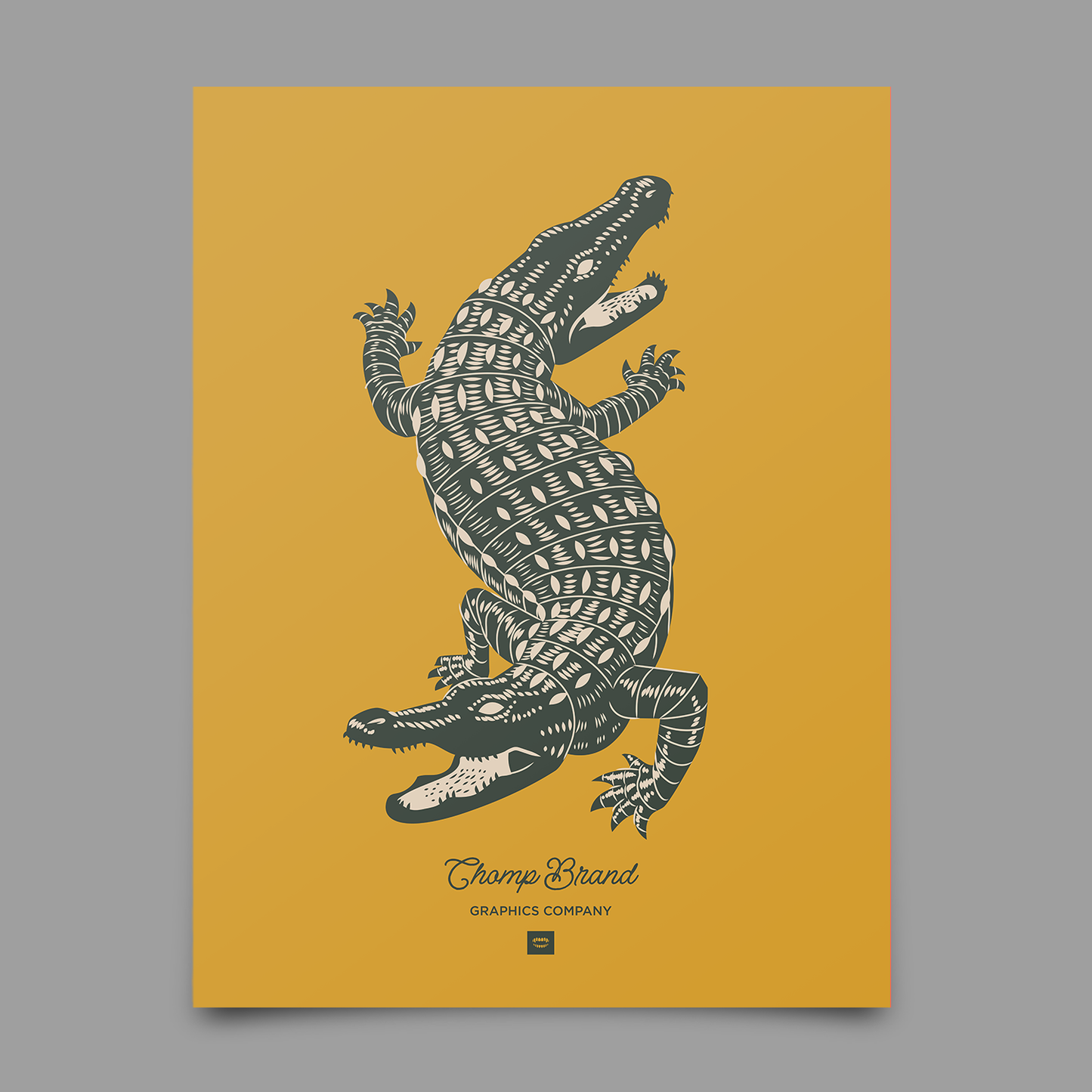 Double Header Gator Print