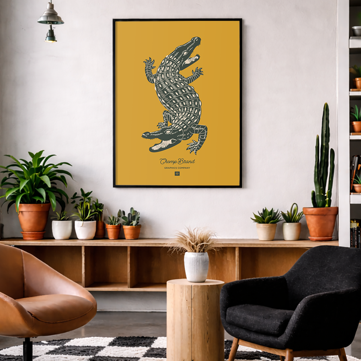 Double Header Gator Print