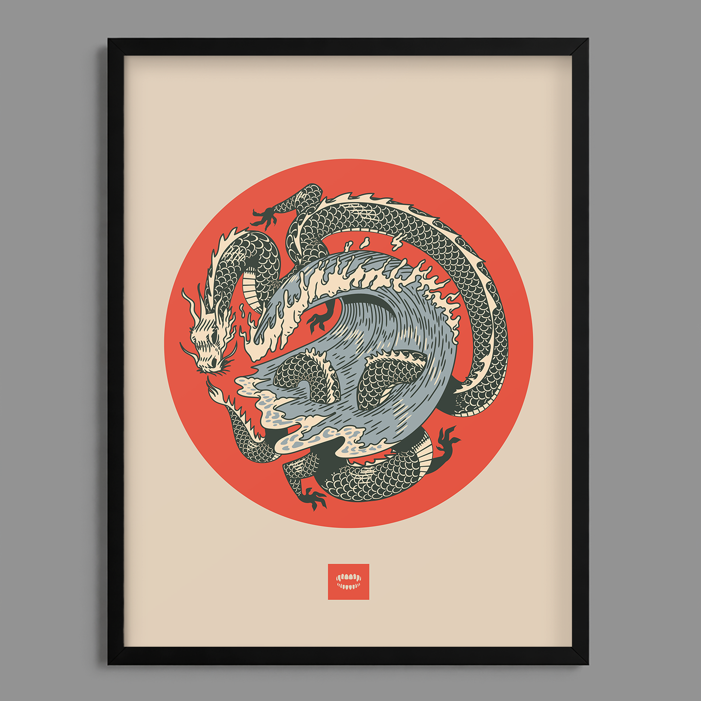 Dragon Wave Print