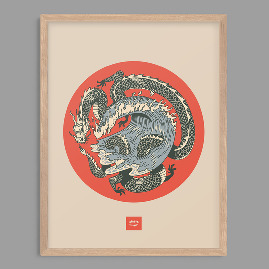 Dragon Wave Print