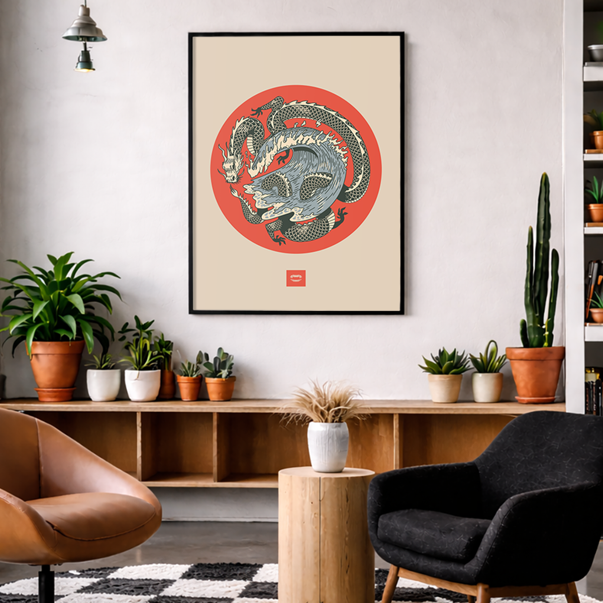 Dragon Wave Print