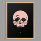 Flamingo Skull Print
