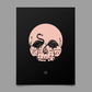Flamingo Skull Print