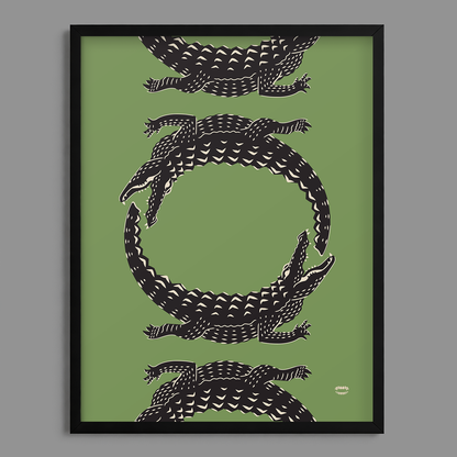Gator Belly Print