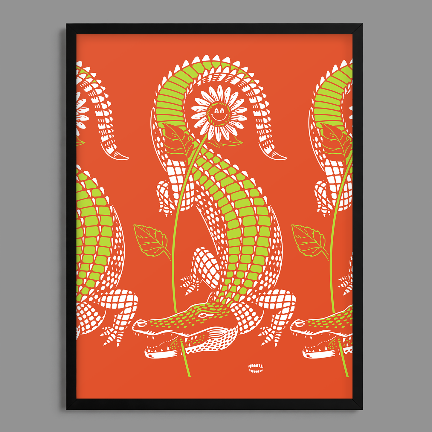 Gator Flower Print