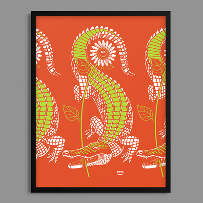 Gator Flower Print