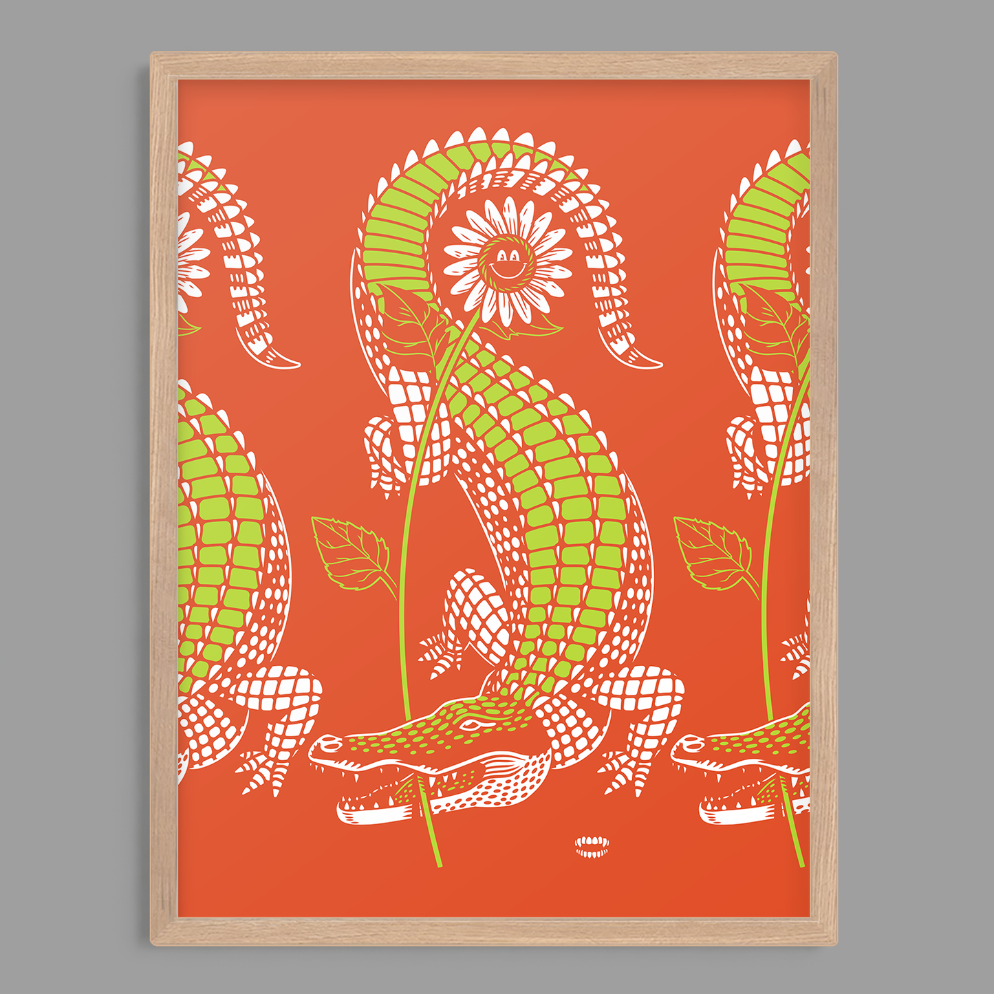 Gator Flower Print