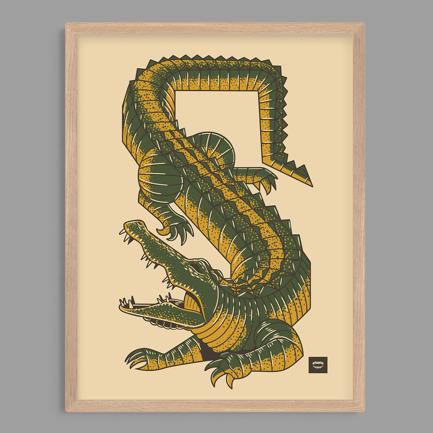 Gator Tessellation Print