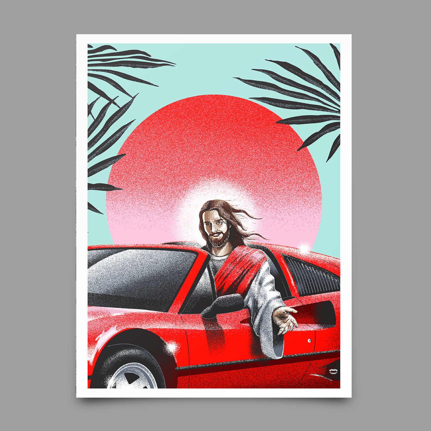Jesus Take the Wheel Print