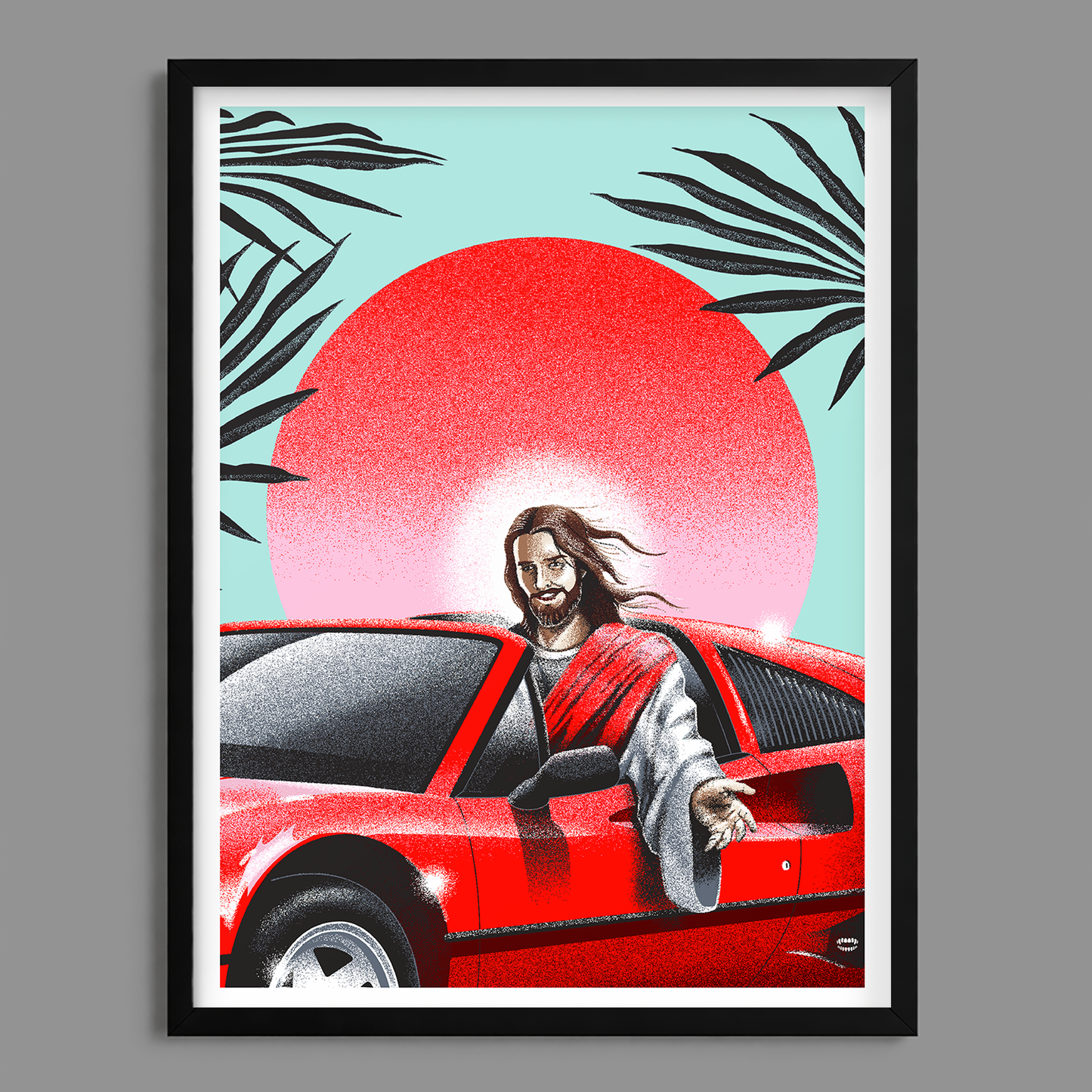 Jesus Take the Wheel Print