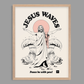 Jesus Waves Print