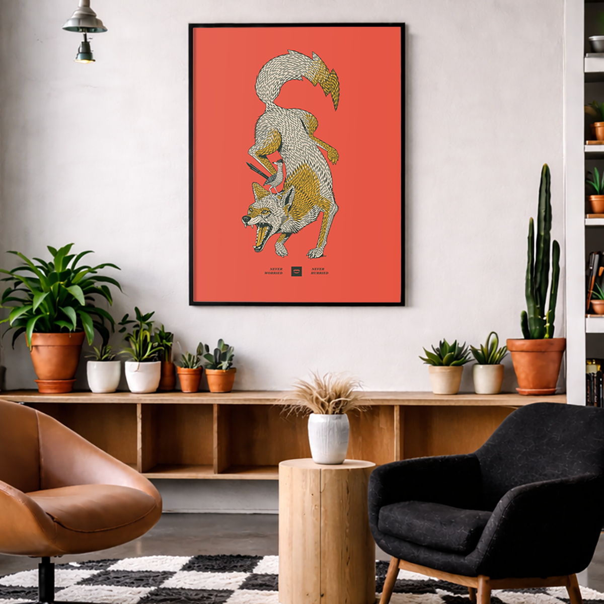 Coyote Roadrunner Print