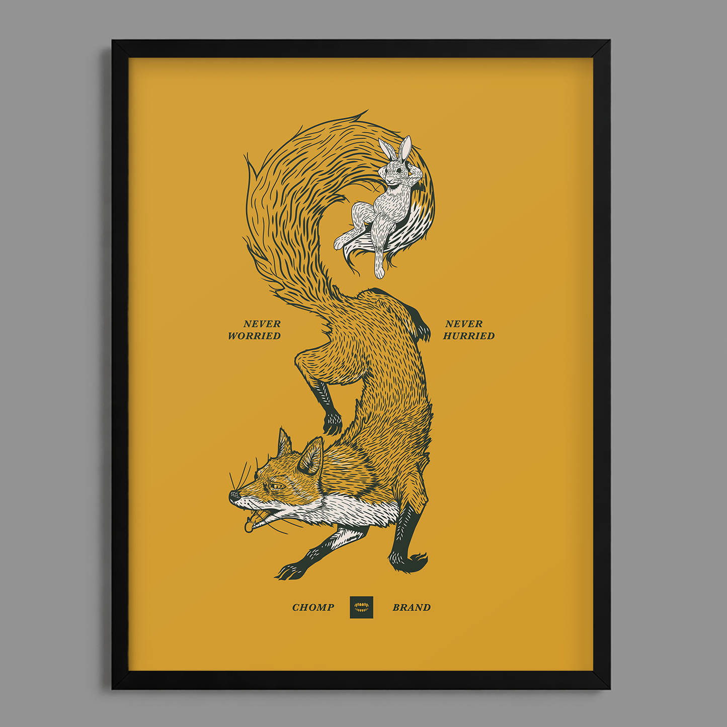 Fox Bunny Print