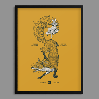 Fox Bunny Print