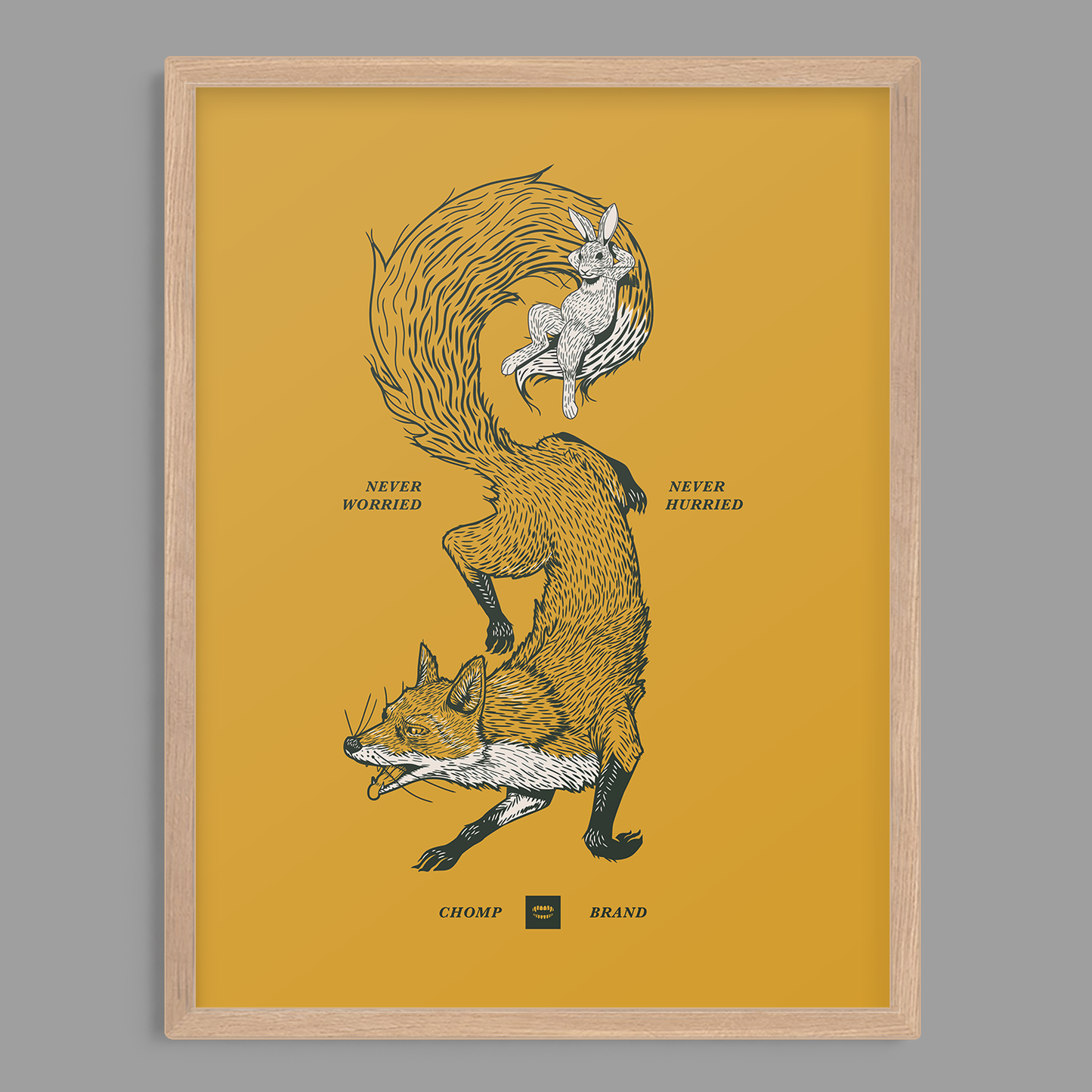 Fox Bunny Print