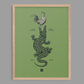 Gator Rooster Print