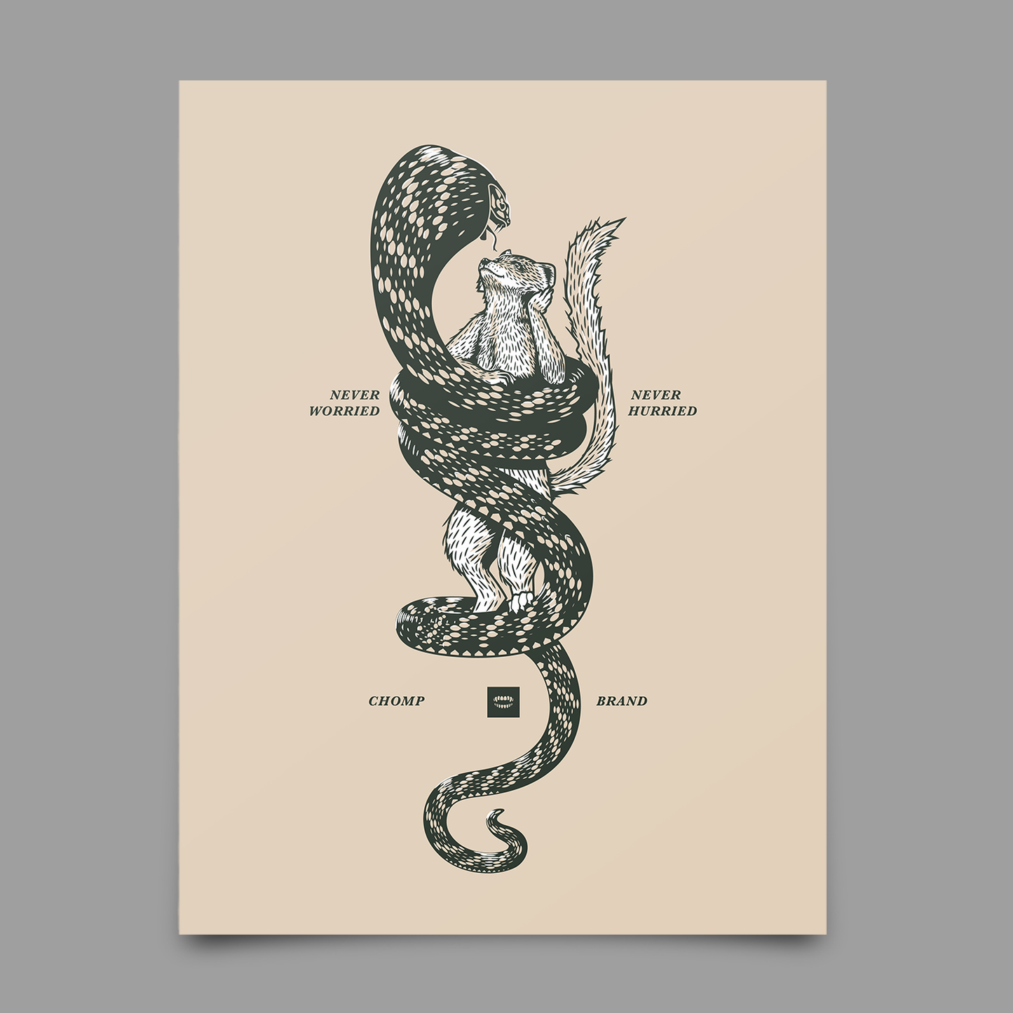 Mongoose Snake Print