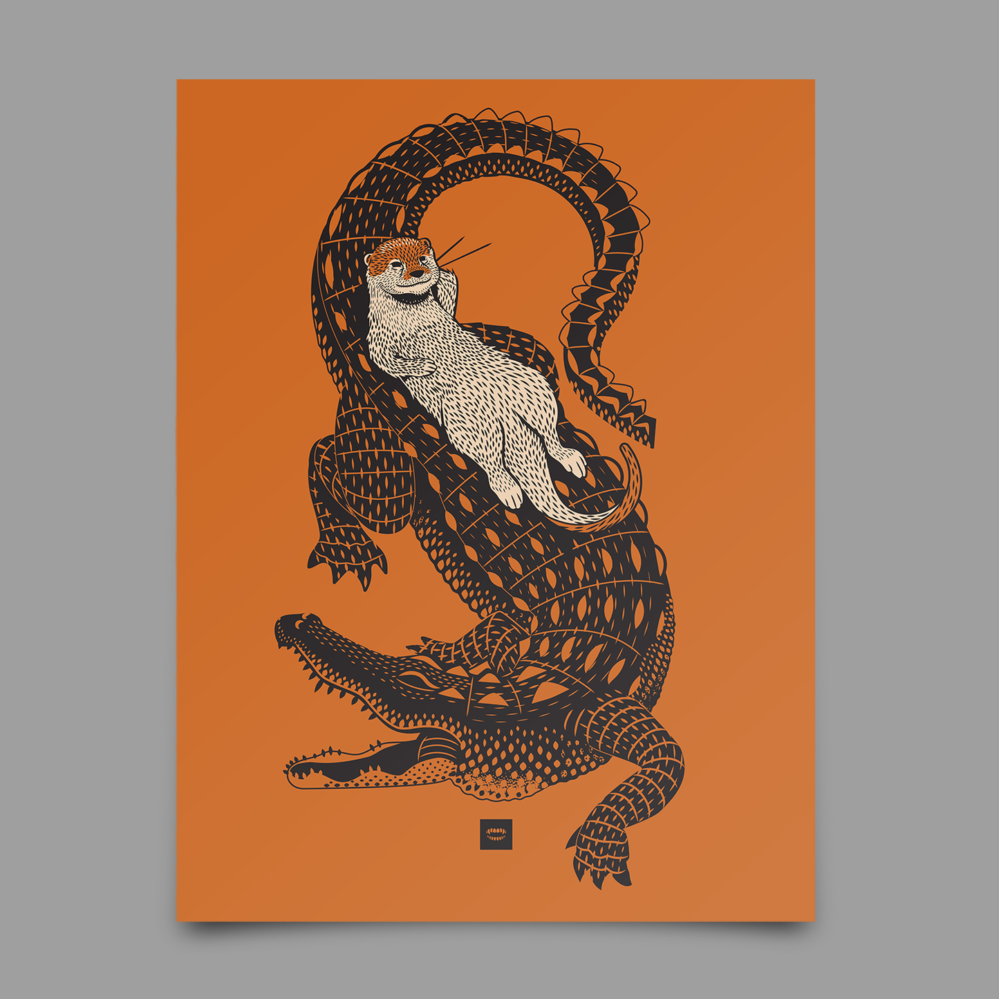 Otter Gator Print
