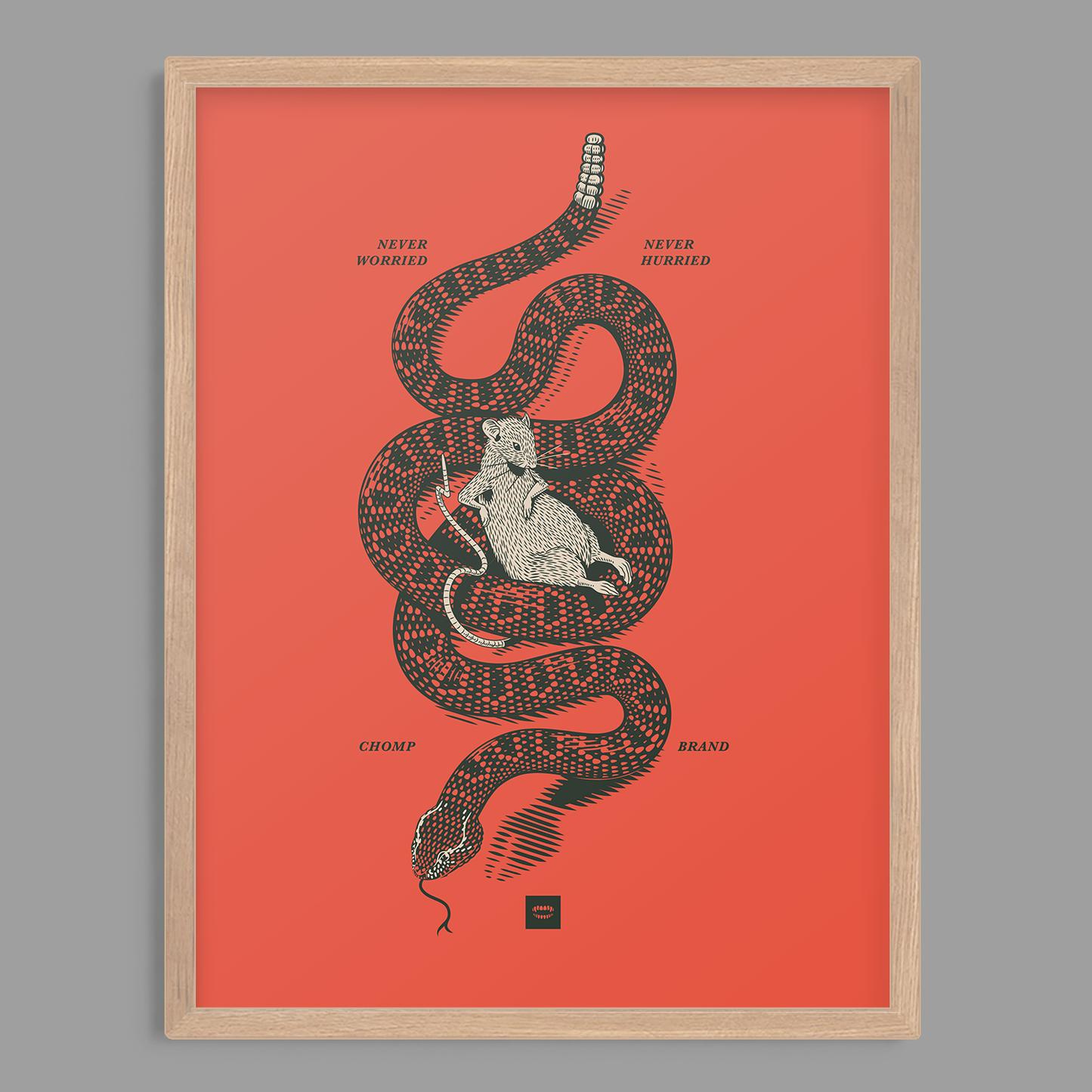 Rattlesnake Rat Print