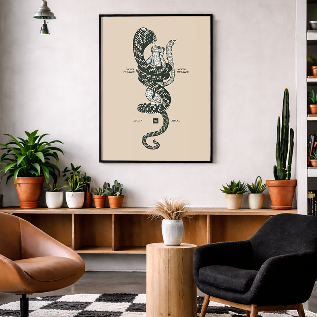 Mongoose Snake Print