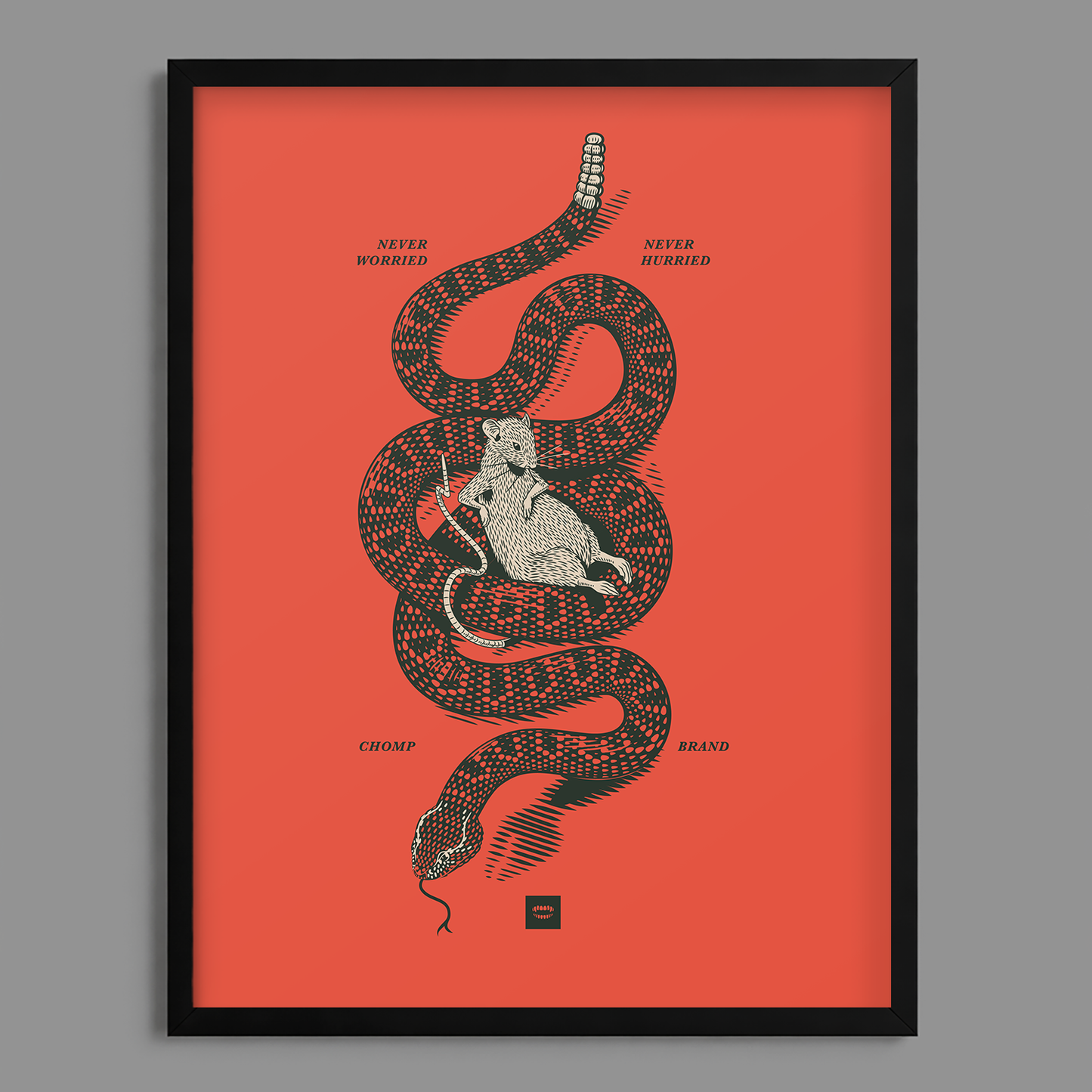 Rattlesnake Rat Print