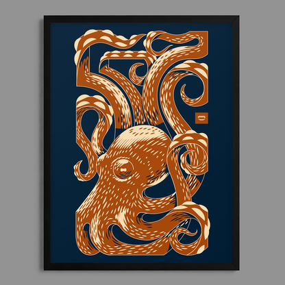 Octopus Tessellation Print