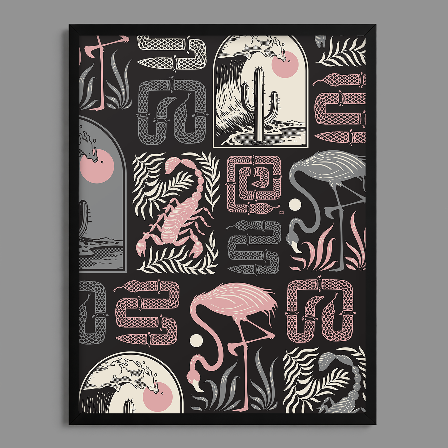 Palm Springs Flash Print