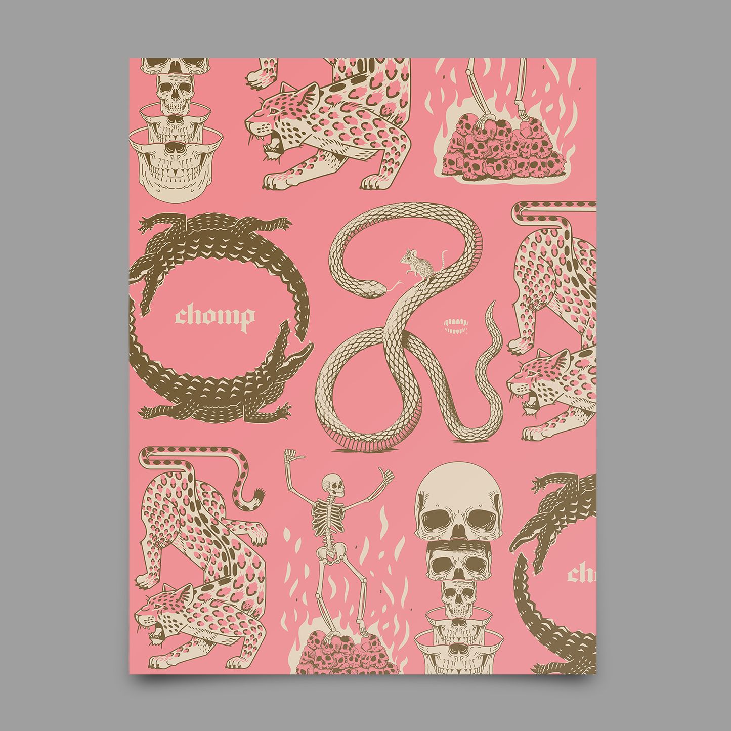 Pink Ink Flash Print