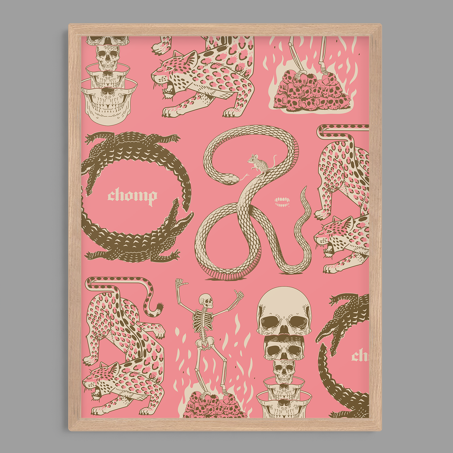 Pink Ink Flash Print