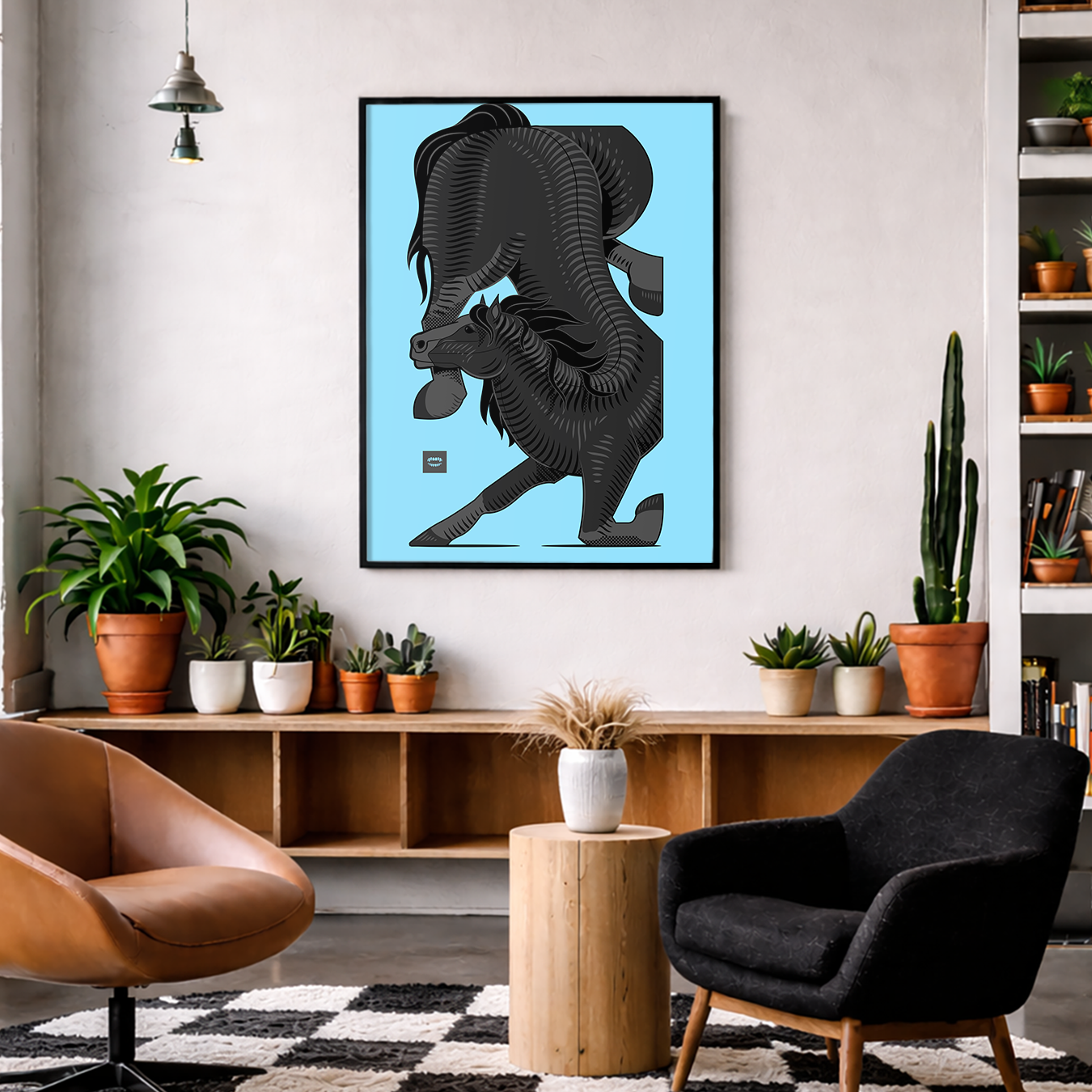 Pony Tessellation Print